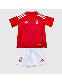 Nottingham Forest Heimtrikotsatz für Kinder 2024-25 Kurzarm (+ Kurze Hosen)